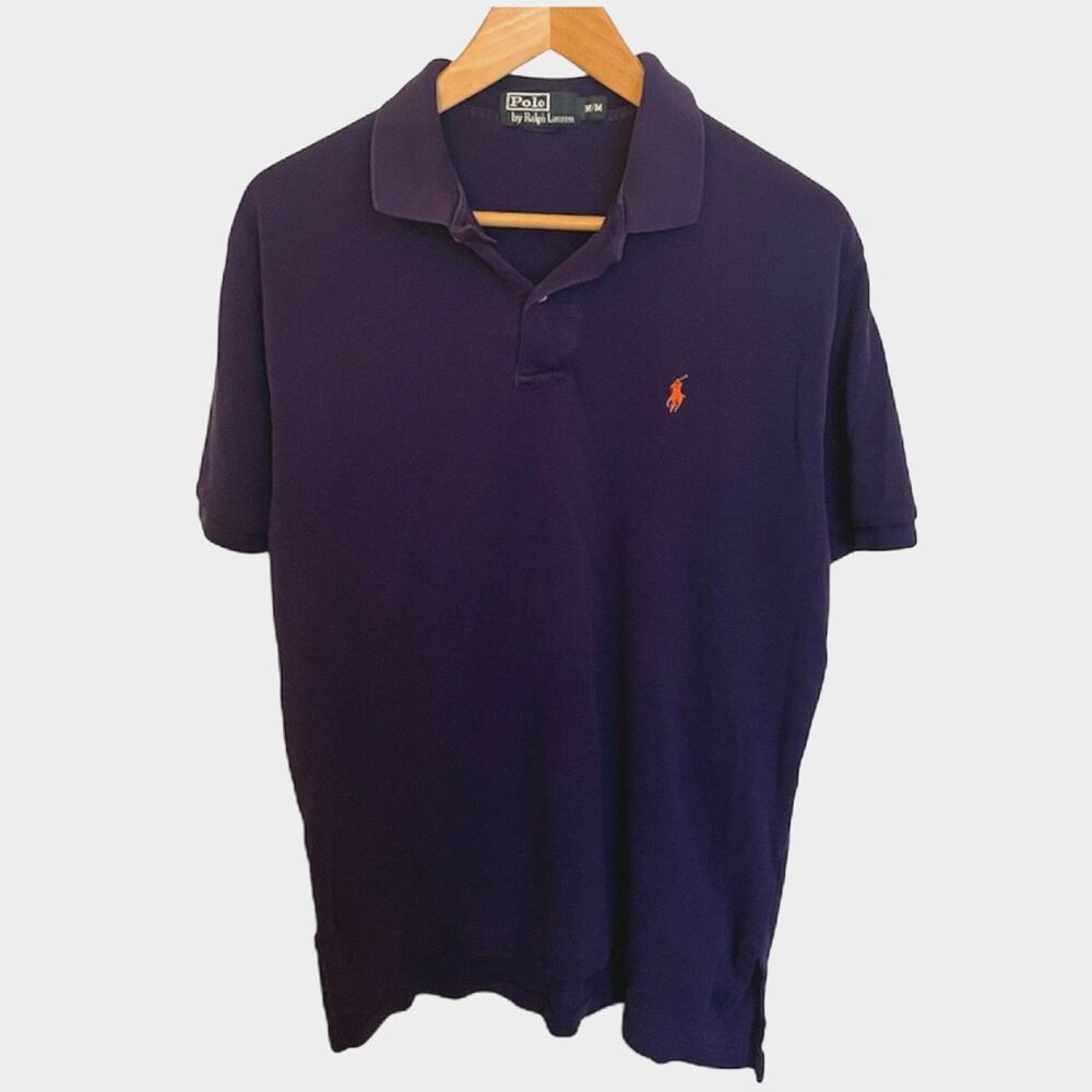 Polo Ralph Lauren Mens Polo Medium Pony Purple Preppy Golf Country Club Office